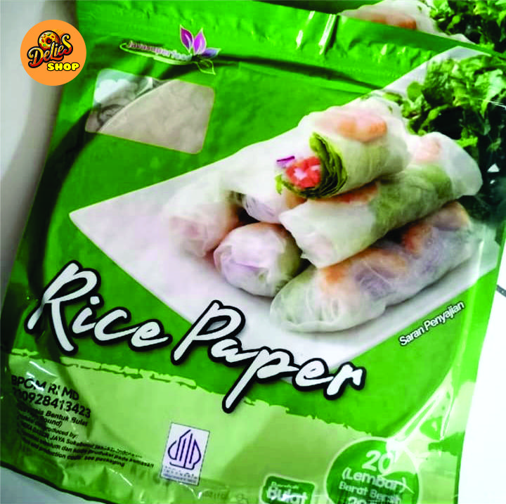 JAVA RICE PAPER BULAT 200 GRAM (20 LEMBAR), KULIT LUMPIA VIETNAM SPRING ...