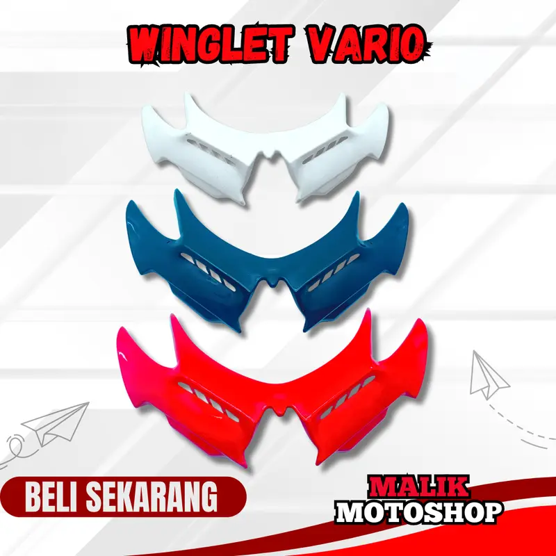 WINGLET VARIO ABS WINGLET VARIO 125 WINGLET VARIO 150 WINGLET VARIO LED OLD WINGLET VARIO LED NEW WINGLET MOTOR UNIVERSAL 0