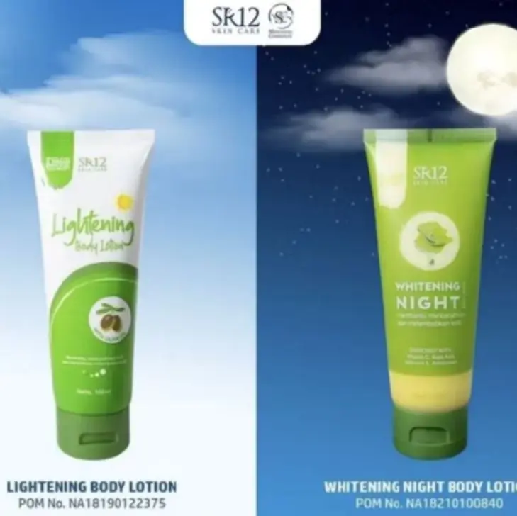 Lightening Body Lotion & Whitening Night Body Lotion SR12