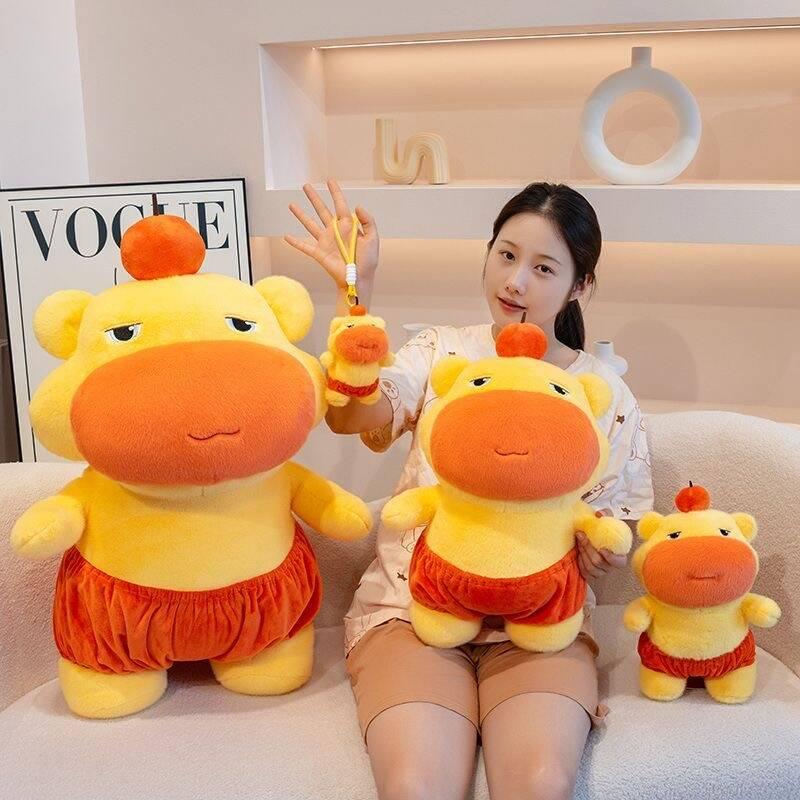 Thú Nhồi Bông Nằm Ngủ Capybara LULULU – Gấu Bông Mặt Hài, Ôm Siêu Êm, Trang Trí, Tặng Bạn Gái