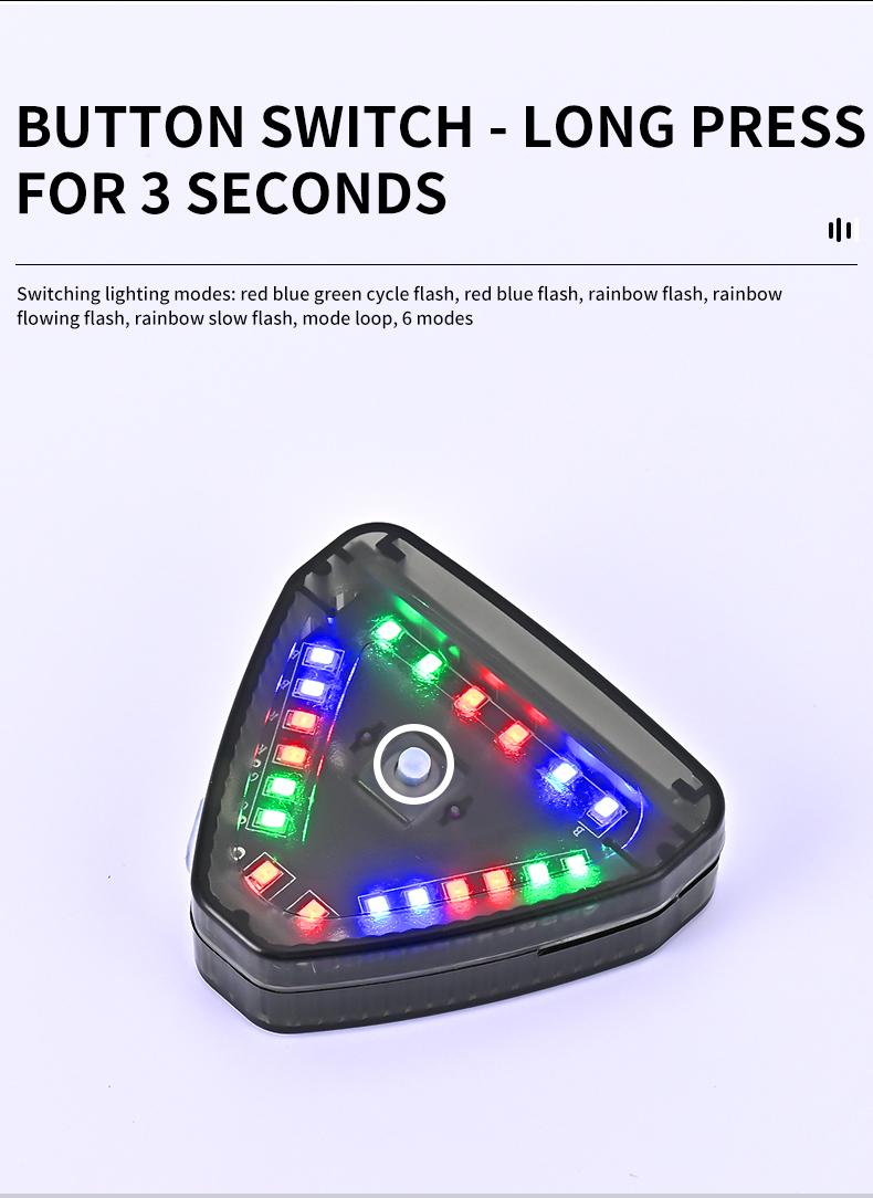 Product Introduction of 1pc RGB Car Fake Security Light Solar Powered Simulated Dummy Alarm Wireless Warning Anti Theft Caution Lamp LED Flashing Imitation 17