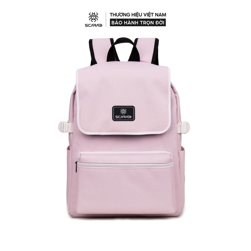  Scarab Leader Backpack - Balo Vải Polyester Dễ Thương Basic Đi Học Đựng Vừa Laptop 15.6 Inch  BP  