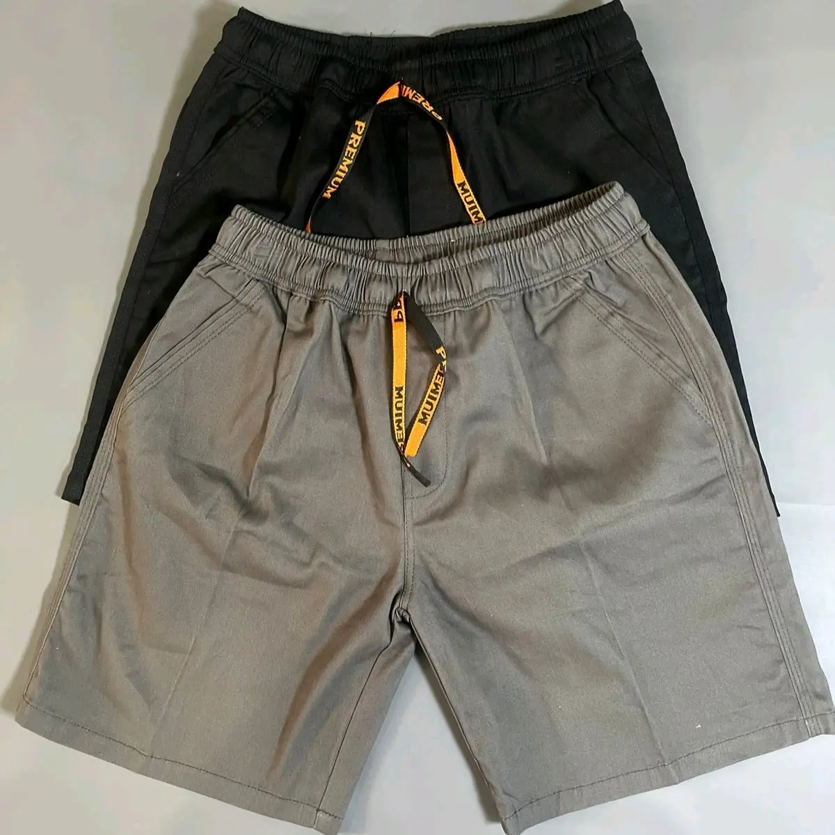 Celana Pendek Santai Pria - Beli 1 Gratis 1 Broadshot - Shorts Melar Keren Katun Nyaman Distro Lembut Boardshort Casual grosir  Pant Hitam