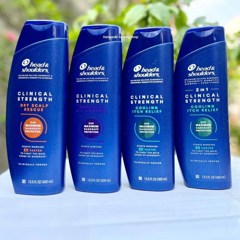 Tóc nấm,ngứa,gàu nhiều Dầu gội gội xả Head & Shoulders Clinical Strength 2in1 400ml nội địa Mỹ