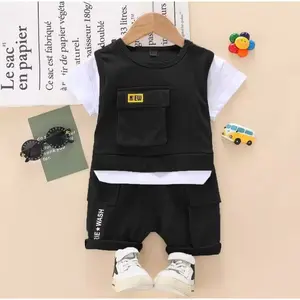 SETELAN BAJU ANAK LAKI LAKI SET ROMPI ANAK PAKAIAN MODIS BAJU KAOS DAN CELANA ANAK LAKI LAKI 1-5TAHUN