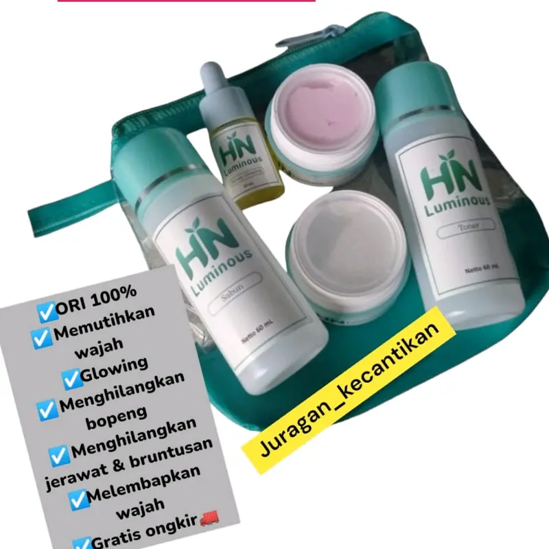 HN luminous Extra whitening glow (free pouch cantik) 4