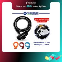 Gambar ROCKBROS RKS515 Kunci Gembok Sepeda Bicycle Lock Ring with Bracket MTB Roadbike Outdoor Sport - Orange dari Rockbros Cycling Indonesia Kota Administrasi Jakarta Utara 1 Tokopedia