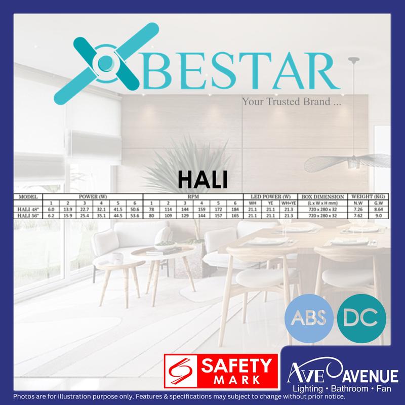 Product Introduction of BESTAR HALI DC Motor 6 Blade 48 / 56 Inch Ceiling Fan with 3 Tone LED Light Kit and Remote Control 26
