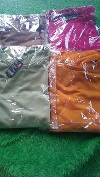 Product Review of Promo Murah 100RB-an dapat 4pcs Kaos Polos Wanita Slim-fit Atasan Lengan Panjang Rib Bawahan Oval Wanita from J**a ** 3
