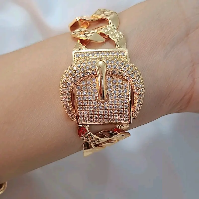 Gelang Sisik Naga plat permata Perhiasan Wanitaa - Bracelets 6