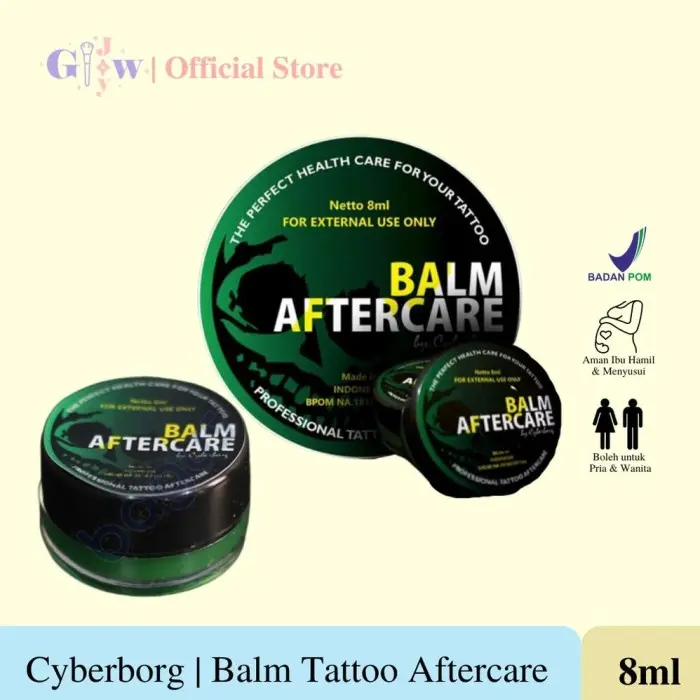 ORIGINAL CYBERBORG (8ML) BALM TATTOO AFTERCARE TATO BPOM MURAH TERMURAH SULAM 0