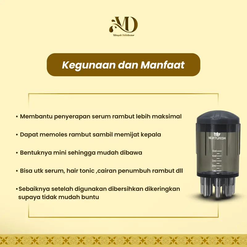 Scalp Massager Applicator Alat Serum Rambut Hair Applicator Bisa Untuk Semua Cairan Perawatan Rambut 1