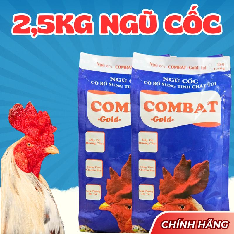 Gói siêu ngũ cốc COMBAT GOLD 2,5kg đành cho gà đầy đủ dinh dưỡng