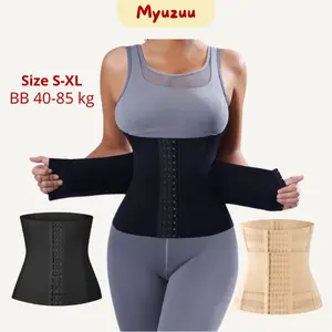MYUZUU Korset Pelangsing Belt KR2137 Waist Trainer Kompresi Ekstra Pinggang Perut Body Slimming Wanita