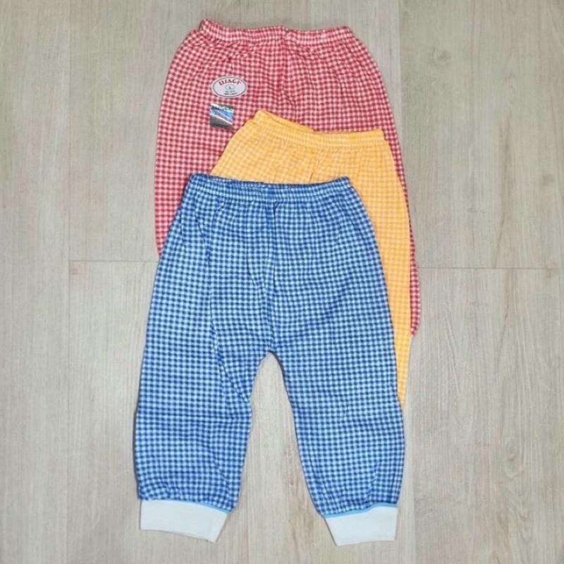 12Pcs Celana Panjang Usagi Anak Kotak / Bintik S M L XL XXL Katun 0