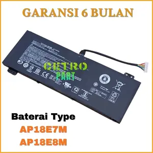 BATERAI TYPE 5 AN515-55 AN515-58 AN515-57 AN517-51 AN515-53 SERIES AP18E7M - CETRO