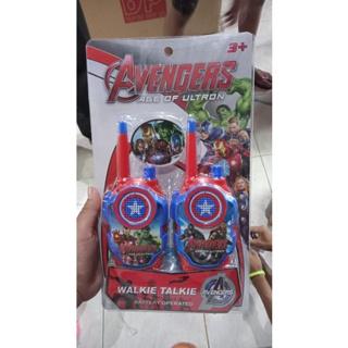 Mainan Anak HT Handy Talkie Walkie Talkie Avengers Dan Frozen 2pcs 2