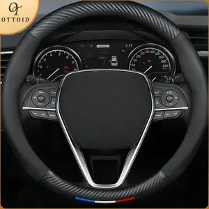 OTTOID Sarung Stir Mobil Cover Stir  Steer Carbon Karbon kulit Elastis Kulit Asli Emboss Embossed 3D Premium Sporty Jok cover  stir Car