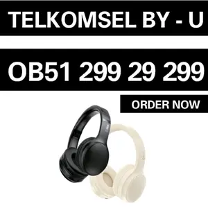 OB51 299 29 299 TSEL BY-U Headset Berkualitas Tinggi untuk Komunikasi dan Hiburan dengan Kenyamanan Maksimal Earphone Handsfree