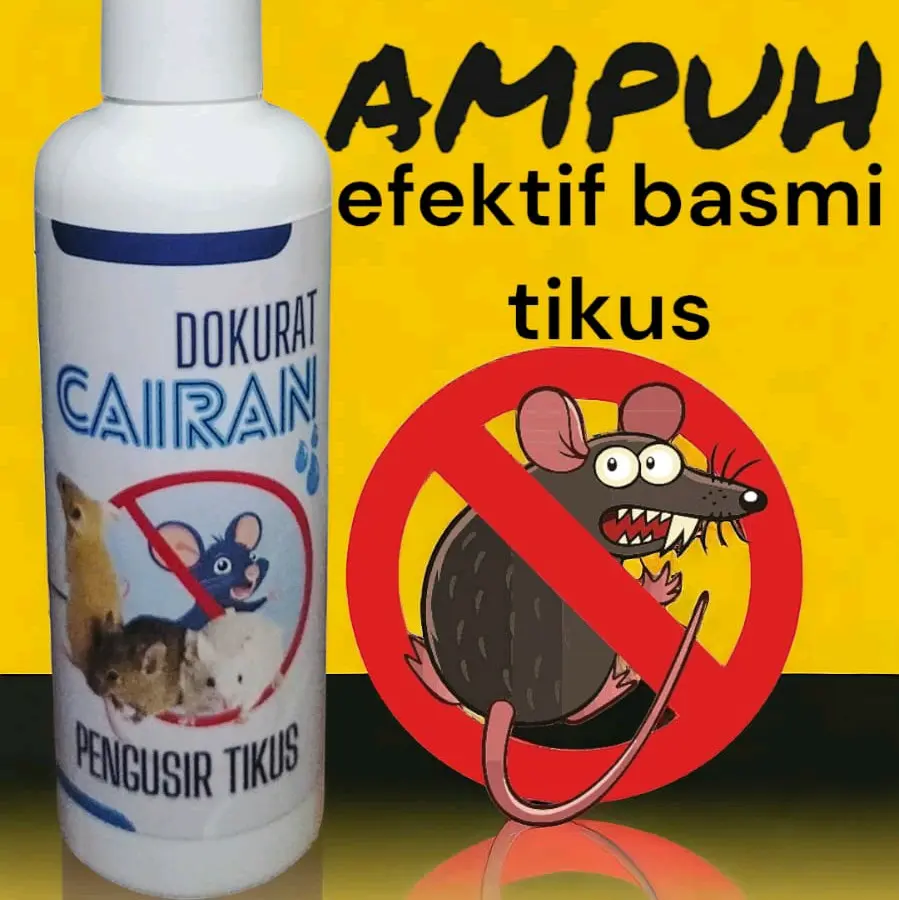 DOKURAT - Cairan semprotan spray efektif pengusir tikus alami Obat pengusir anti tikus paling AMPUHH Pembasmi