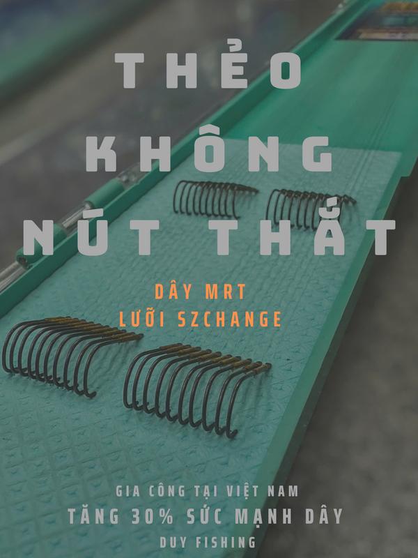  Thẻo Làm Sẵn Không Nút Thắt 20 Bộ Dài 60cm Lưỡi Szchange Rô Phi - Chép Dày - Lực Tải Tăng Thêm 30% Chống Mài Mòn - Bắt Cá Đi Câu Đi Câu Câu Cá 