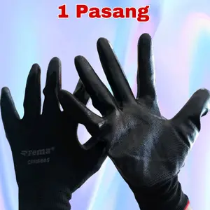 {1pasang} Sarung Tangan Tahan Gores Anti Licin Fema Bahan Latex