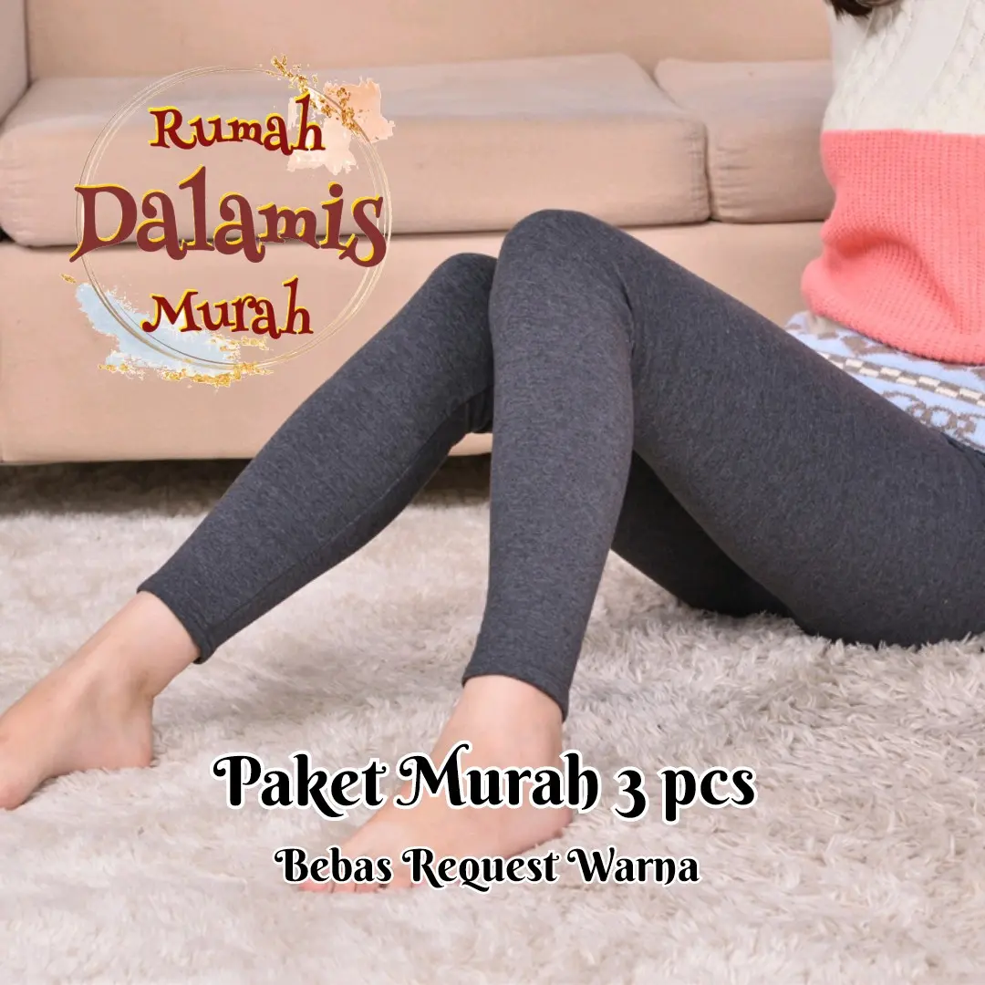 Paket Murah 3 pcs Legging Soft Rayon Premium Standar & Jumbo Adem Melar