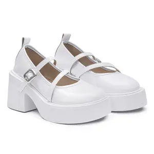 FinlynFashion - Sepatu Wanita Hak Tinggi Mary Jane Sepatu Kerja Formal Ala Korean Style CK-147
