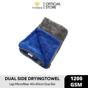 Drying Microfiber VYDEN Drying Towel 40x40 600GSM Handuk Kain Lap Microfiber Pengering Cuci Mobil Motor Twisted Loop Premium Korean Microfiber Handuk Jumbo Sekali Tarik Kering Tidak Bikin Baret