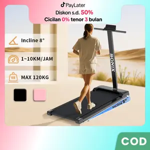 【Ready】Sonix Treadmill Incline T Model Sport Treadmill Sudut 8 Electric Low Watt Dapat Dilipat Running Pad Alat Olahraga Fitness Lipat Treadmill Portable Walking Pad