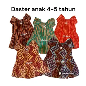100rb dapat 10 pcs DASTER ANAK 4-5th /DRESS ANAK /DRESS BALI / DASTER BATIK ANAK /BAJU TIDUR ANAK USIA 4-5TH BEST SELLER Baju Motif Fashion