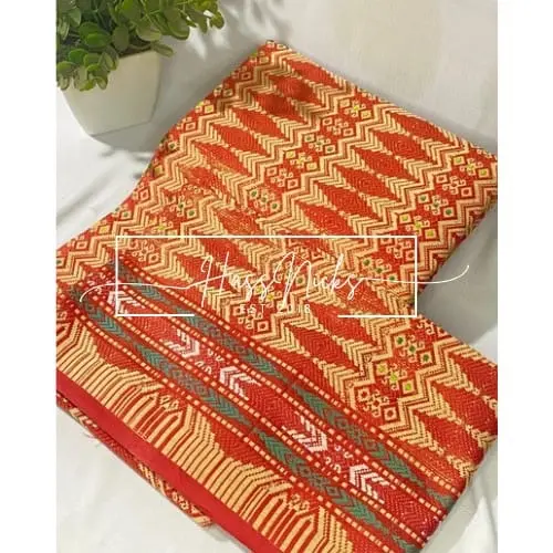 Warna Merah Kain Songket Thailand - Jenis Kain Tradisional