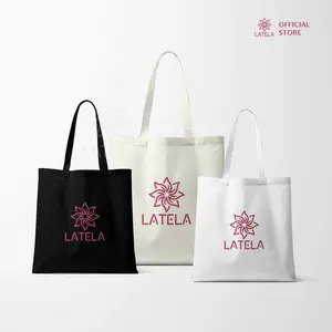Totebag Goodie bag Canvas Membawa Barang Hand carry Tas Belanja Murah latelahijab