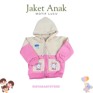 JAKET bayi HALUS jaket fleece HANGAT lembut model resleting usia 3-18 bulan Jaket bayi laki perempuan Risyababaystore