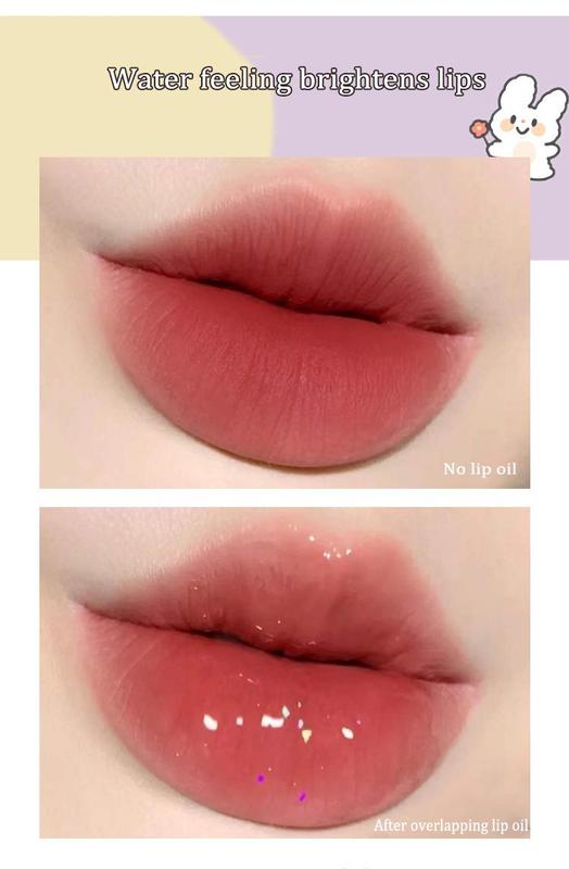 Product Introduction of Crystal Jelly Lip Oil Hydrating Plumping Lip Gloss Coat For Cute Makeup Lipsticks Tinted Clear Serum Fruit Lip Balm Cosmetics Peach Brush 58
