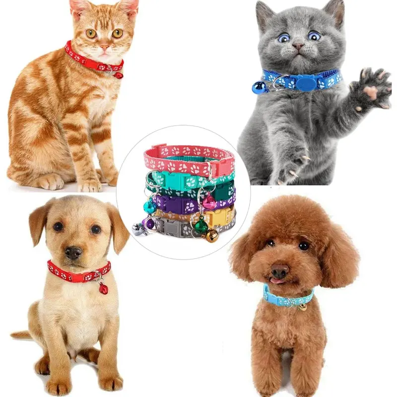 Kalung Kucing Lonceng Dicetak Kalung Kucing Ukuran Kustom Kalung Kucing Kirim Lonceng 1
