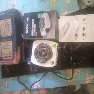 Kompor Listrik Mini 500W EU Plug - H-009AS - Silver