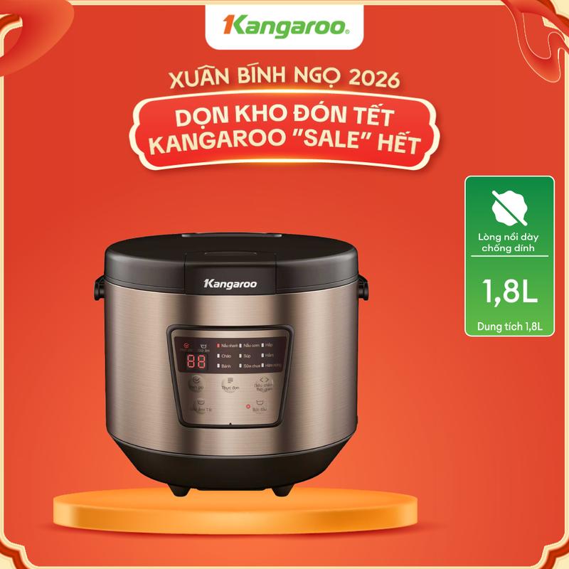 DEAL SỐC - KG18DR7 - Nồi cơm điện tử đa năng 1.8L Kangaroo