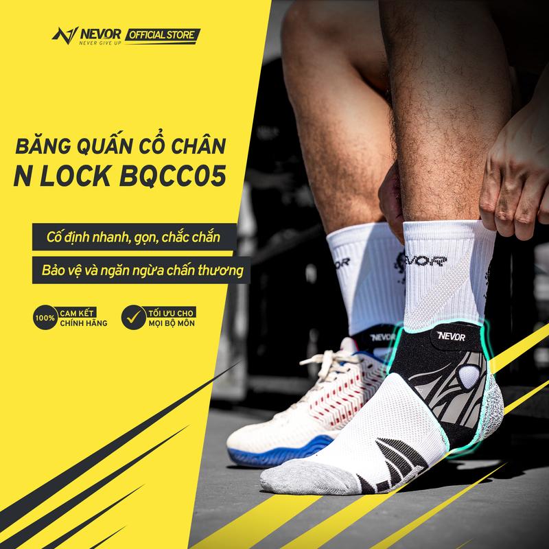 Băng Cổ Chân QuickLockNevor BQCC05 Bảo Vệ Mắt Cá, Phòng Ngừa Chấn Thương Khi Đá Bóng, Pickleball...