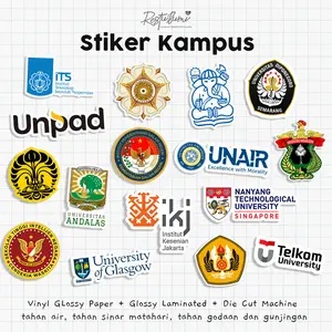 Stiker Vynil Waterproof Kampus ITB UNPAD IPDN UNISBA UNSRI UPI UI TELKOM UGM UNAIR ITS Paper