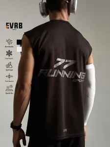 EVRB Kaos Singlet Sleeveless 77 Running Sport Size M-XXL Gym Tank Top Dryfit Polymesh