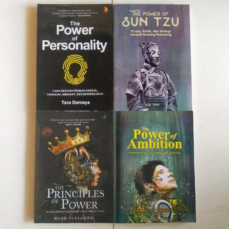 BUKU SELF IMPROVEMENT / THE POWER OF AMBITION /THE PRINCIPLES OF POWER / THE POWER OF PERSONALITY / THE POWER OF SUN TZU / RISALAH DOA 0