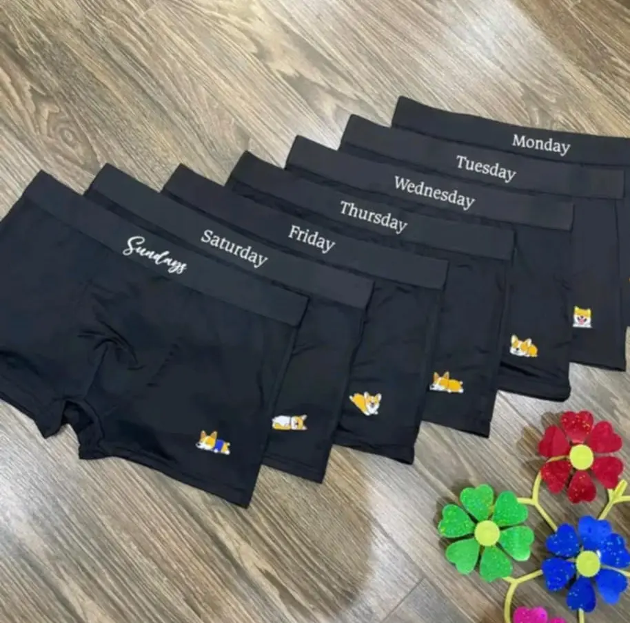 Combo 7 Quần Boxer Nam Menswear mặc đủ 1 tuần mẫu mới năm 2025,Quần Sịp Đùi Nam màu đen thun lạnh cao cấp co dãn 4 chiều  Topp1