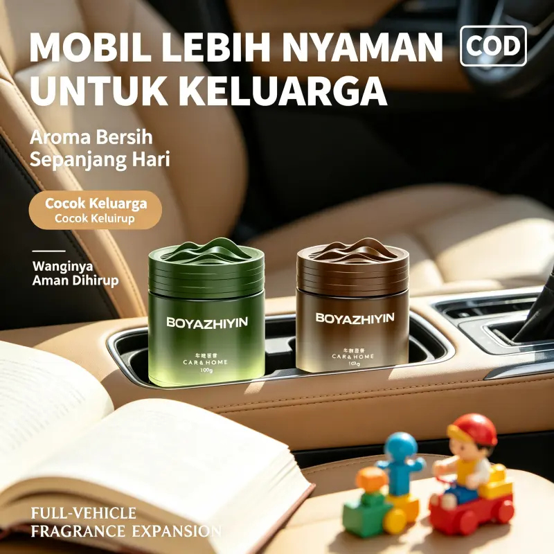 Pewangi Mobil Kemasan Kaleng Elegan Berbentuk Gunung Elegan Kemasan Kaleng 100 Gram Wangian Bunga Jasmine Aman untuk Orang Sensitif Non Cair Tidak Tumpah untuk Bayi Rumah Tangga saat Santai Healing Vibes Bisa COD Semua Daerah