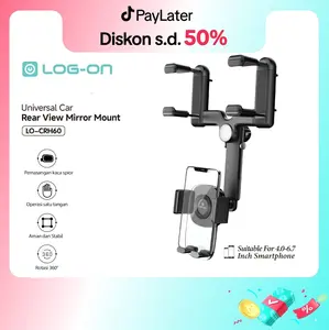LOG ON HOLDER UNTUK SPION TENGAH MOBIL LO-CRH60 REAR VIEW MIRROR MOUNT
