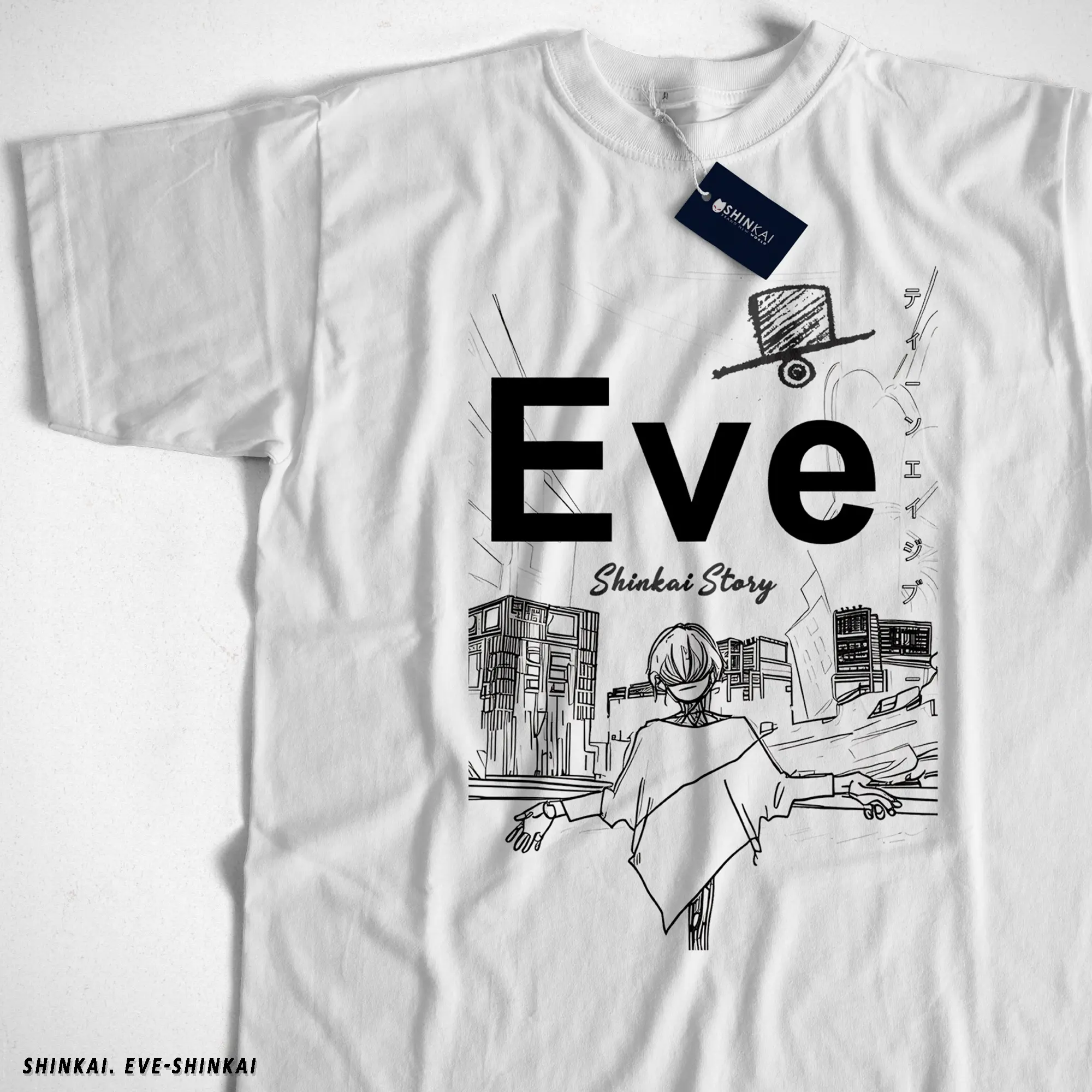 Kaos Distro Anime Eve Band Shinkai Story Limited | Baju Distro Japan Syle Keren