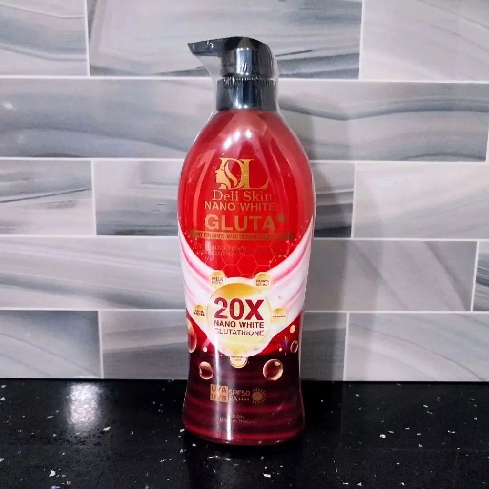 Deli Nano White GLuta Intensive Whitening Lotion with 20X Nano White  Glutathione UVA UVB SPF50 PA++ (500ml)