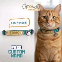 Gambar Kalung Kucing Nama Custom Tag Kulit Kalung Kucing Lucu Aksesoris kucing Kalung Kucing Kulit Kalung Kucing bisa tulis nama Kalung Kucing Custom Nama Catown - Coklat Tua dari Catown Kota Bekasi 1 Tokopedia