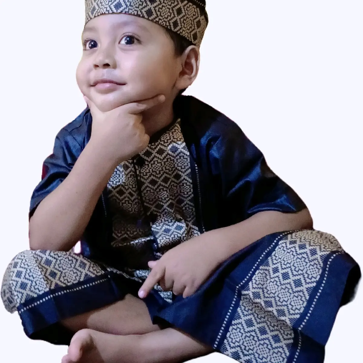 SETELAN KOKO ANAK SARKOCI/SARUNG CELANA KOKO PECI ANAK USIA 1-12 TAHUN Baju Muslim Motif
