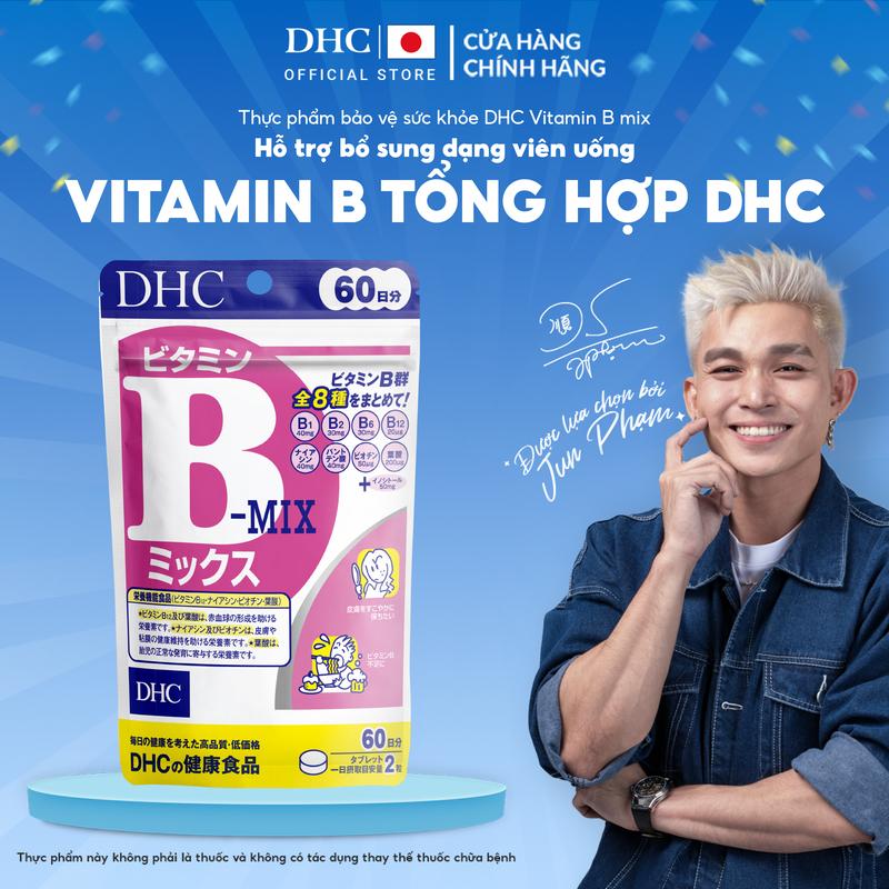 TPBVSK DHC Vitamin B mix dạng viên uống bổ sung Vitamin B tổng hợp (biotin, inositol, acid folic và một số vitamin nhóm B cho cơ thể) - DHC Nhật Bản chính hãng - Gói 40 viên or 120 viên